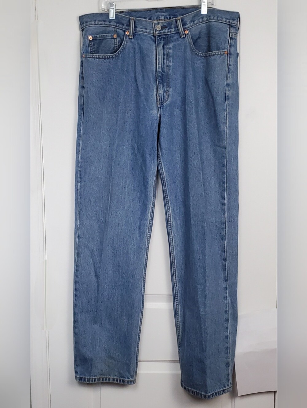 Levis Mens 550 Relaxed Fit Denim Jeans Classic - Size 38x34 - GUC